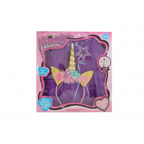 Mac Toys Sukýnka s čelenkou jednorožec