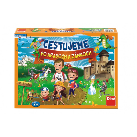 Dino Cestujeme po hradoch a zámkoch společenská hra v krabici 43x30x5,5cm SK design