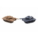 Teddies Panzer RC 2 Stück 25cm Panzerkampf + wiederaufladbares Pack 27MHZ und 40MHz mit Sound und Licht in Box 50x20x23cm