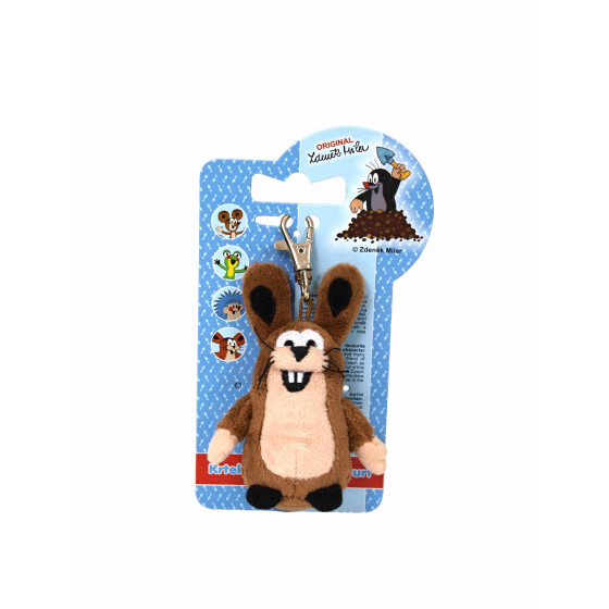 Moravská Ústředna přívešek Zajíc 8cm s karabinou