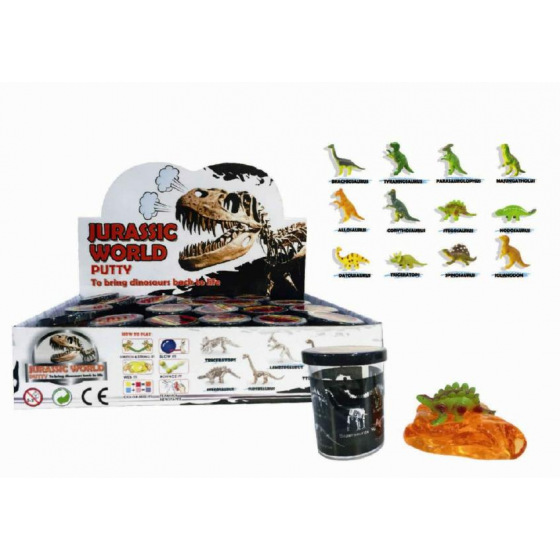Teddies Sliz - hmota 80g Dinosaurus 6cm mix druhů