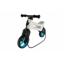 Funny Wheels Teddies Odrážedlo FUNNY WHEELS Rider SuperSport bílé/tyrkys 2v1+popruh,výš.sedla28/30cm nos.25kg