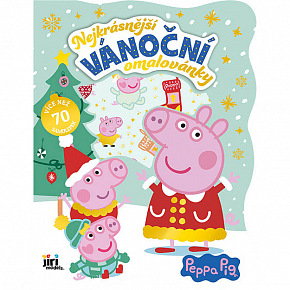 Jiri Models Vánoční omalovánky se samolepkami Prasátko Peppa