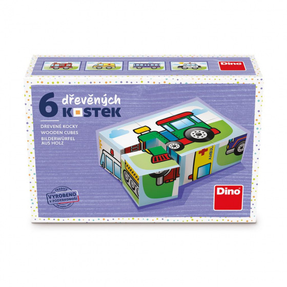 Dino TRANSPORT 6 drevených blokov