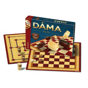 Bonaparte Dáma + mlyn drevené kamene spoločenská hra v krabici 33x23x4cm