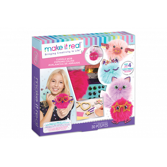 Make it Real Přívěsky, roztomilé chlupaté koule