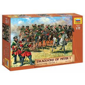 Zvezda Wargames (AoB) figurky 8072 - Dragoons of Peter the Great (1:72)
