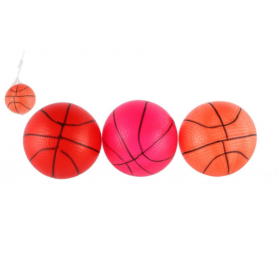 Teddies Míček basketbal guma 8,5cm mix barev v síťce