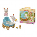 Sylvanian Families 5432 Dvojčata Chocolate králíků s kočárkem