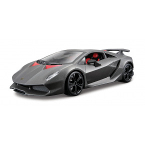 Bburago - Auta HOBBY, Lamborghini Sesto Elemento, šedá metalíza, 1:24
