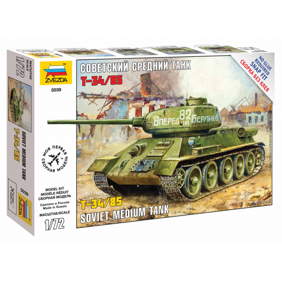 Zvezda Snap Kit Panzer 5039 - T-34/85 (1:72)