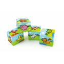 Kostka Moje první zvířátka 7x7cm 4ks v sáčku MPZ od 0 let