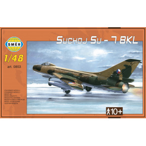 Směr plastový model ledadlo Suchoj SU - 7 BKL v krabici 35x22x5cm