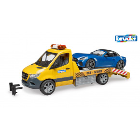 Bruder Komerčné vozidlá - MB Sprinter prepravujúci auto