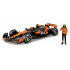 Bburago - RACE Formule F1 s figurkou jezdce, McLaren F1 Team MCL38(2024), #4 Lando Norris, 1:24