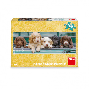 Dino Panoramiczne puzzle Dino PUPPIES 150