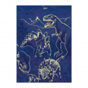 Dino Detské puzzle Svet dinosaurov 100DXL neon