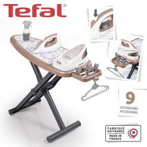 Smoby Tefal Žehlící prkno a žehlička se základnou