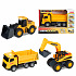 Teddies Auto stavební 17x8cm na volný chod na baterie se zvukem se světlem 3 druhy v krabici 19x12cm