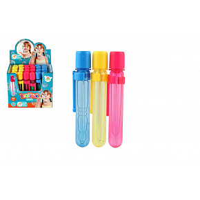 Teddies Bublifuk mini 20 ml gelový 12cm 3 barvy 24ks v boxu Teddies Bublifuk mini 20 ml gelový 12cm 3 barvy 24ks v boxu