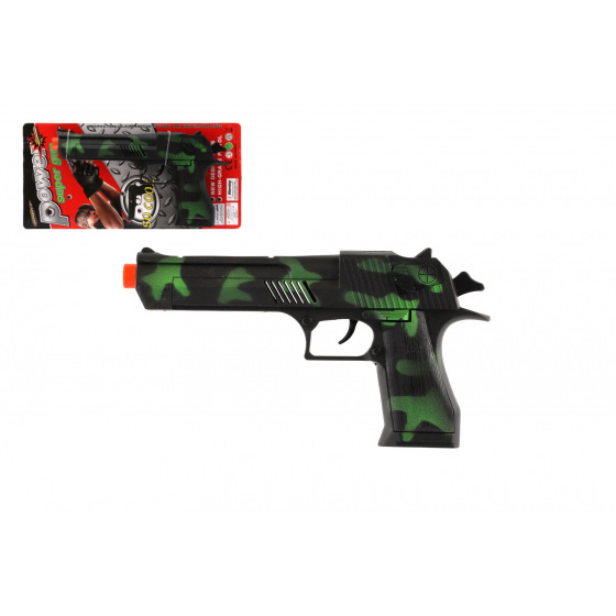 Teddies Pistole 23cm plast na setrvačník na kartě