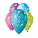 Smart Balloons Balonek/Balonky nafukovací s potiskem 13'' průměr 33cm v sáčku