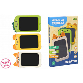 Wiky Tabulka kreslící LCL zvířátko plast 27cm na baterie 3 druhy v krabici 19x28,5cm