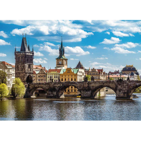 Ravensburger Puzzle Ravensburger Praga: Widok na Most Karola 1000 elementów