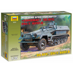 Zvezda Model Kit military 3572 - Hanomag Sd.Kfz.251/1 Ausf.B (1:35)