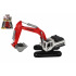Teddies Bagger/Lader Raupenfahrzeug Plastik/Metall 8x26cm mit Freilauf