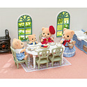 Sylvanian Families 5867 Meble - elegancka jadalnia z kominkiem