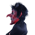 Rappa Maske Teufel mit Haaren für Erwachsene