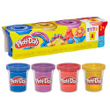 HASBRO - Play-Doh 4er-Pack Becher in Metallicfarben
