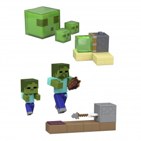 Mattel Minecraft  8CM AKČNÍ FIGURKA S HERNÍMI DOPLŇKY ASST