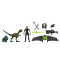 Mattel Jurassic Park IAN MALCOLM MIT DINOSAURIERN UND ZUBEHÖR