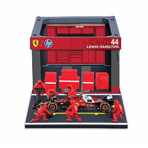 Bburago - Formula Racing F1 Pit Pass set - Ferrari SF-25 (2025), #44 Lewis Hamilton, 1:43