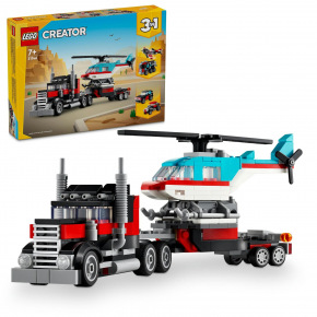 LEGO Creator 31146 Nákladné auto s plošinou a vrtuľník