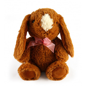 Mac Toys Pluszowy króliczek 30 cm, brązowy
