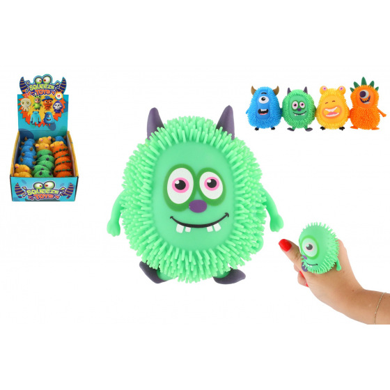 Teddies Příšera antistresová natahovací mačkací silikon 9cm 4 druhy