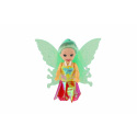 Teddies Puppe Fee mit Flügeln aus Kunststoff 10cm 4 Farben auf Karte
