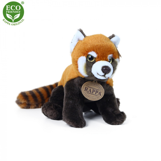 Rappa Plyšová panda červená 20 cm ECO-FRIENDLY