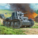 Zvezda Wargames (WWII) tank 6130 - German Light Tank PZ.KPFW.38 (T) (1:100)
