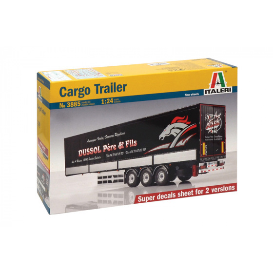 Italeri Model Kit návěs 3885 - CARGO TRAILER (1:24)