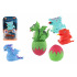 Teddies Dinosaurus/vejce obracecí silikon 15cm 4 druhy