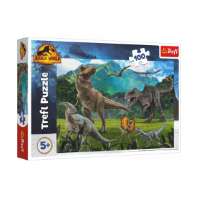 Trefl Puzzle Jurassic Park 100 elementów 41x27,5cm w pudełku 29x19x4cm