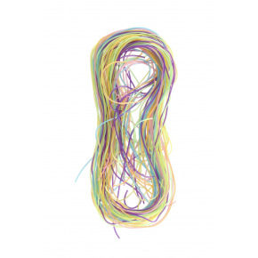 Rappa Flechtschnüre/-röhren, farbig, 100cm, 35Stk. im Beutel