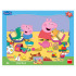 Dino PEPPA PIG SI HRAJE 12 deskové tvary Puzzle