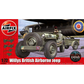 Airfix Classic Kit military A02339 - Willys Jeep, Trailer & 6PDR Gun (1:72)