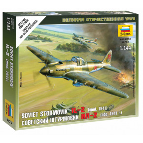 Zvezda Wargames (WWII) Samolot 6125 - Ilyushin IL-2 Stormovik (1:144)
