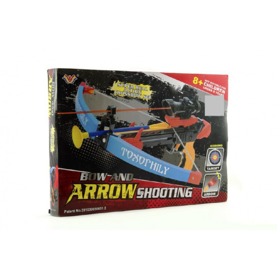 Teddies Kuš + šípy + terč plast 48cm v krabici